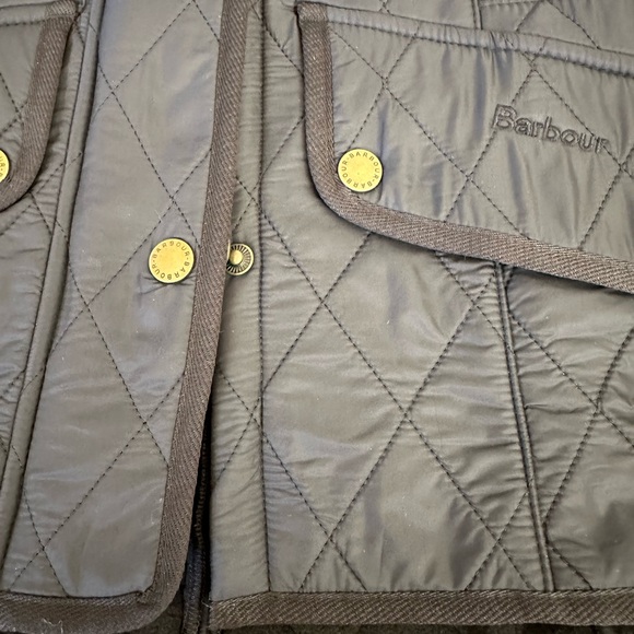Barbour Olive Calvary Gillet Vest - Picture 3 of 9